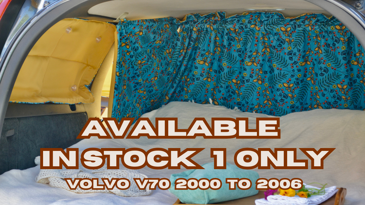 READY TO SHIP ! SET OF VOLVO V70, XC70 2000 TO 2006 BLIND CURTAINS. A CAMPER VAN FOR 339€