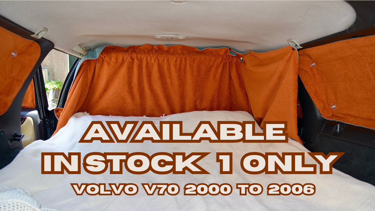 READY TO SHIP ! VOLVO V70, XC70 2000 TO 2006 BLIND CURTAINS. MINI CAMPER VAN FOR 339€