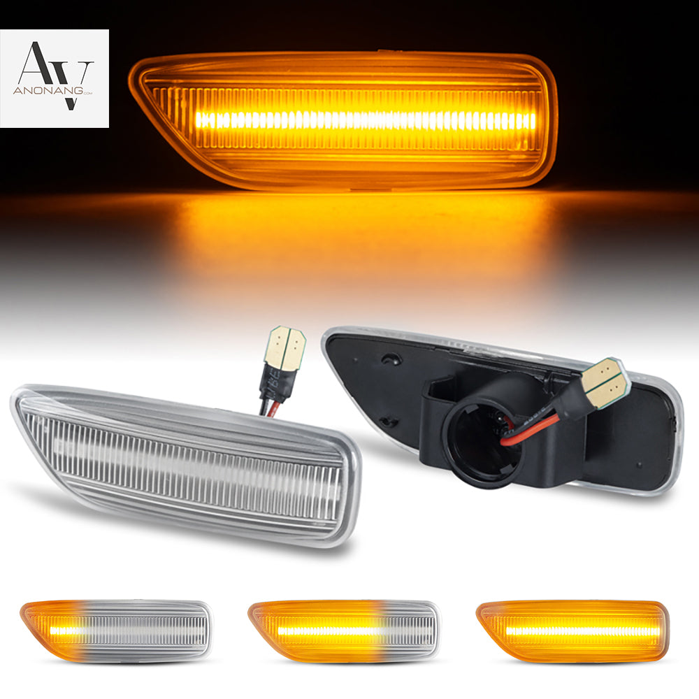 VOLVO S60 V70 XC70 S80 XC90 2000-2006, PAIR OF LED DYNAMIC SIDE MARKERS