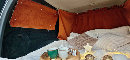 READY TO SHIP ! SET OF VOLVO V70, XC70 2000 TO 2006 BLIND CURTAINS. A CAMPER VAN FOR 339€