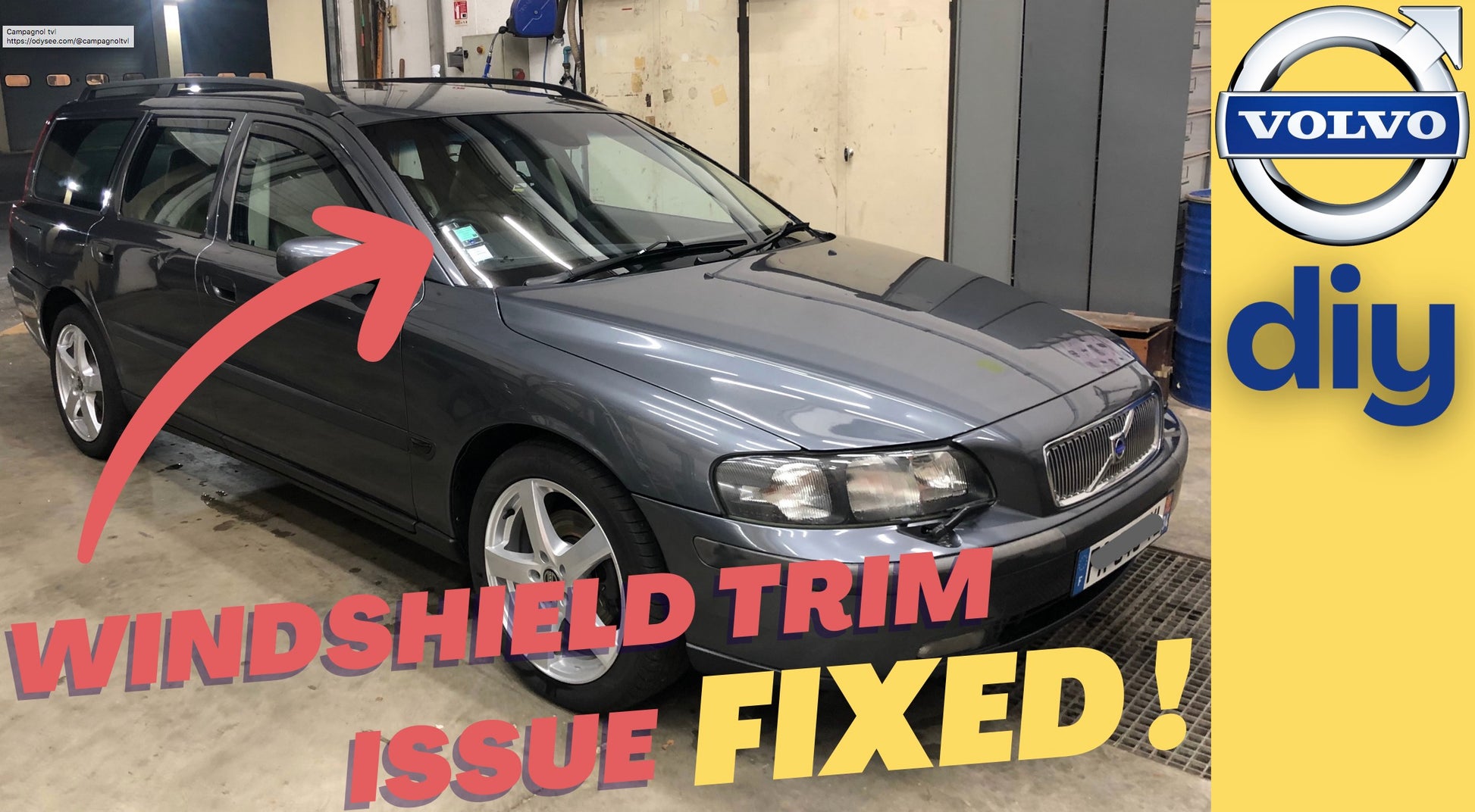 Volvo winshield trim 