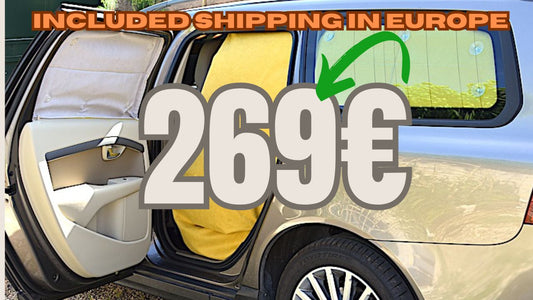 READY TO SHIP ! SET OF VOLVO V70, XC70 2007 TO 2016 BLIND CURTAINS. A CAMPER VAN FOR 269€