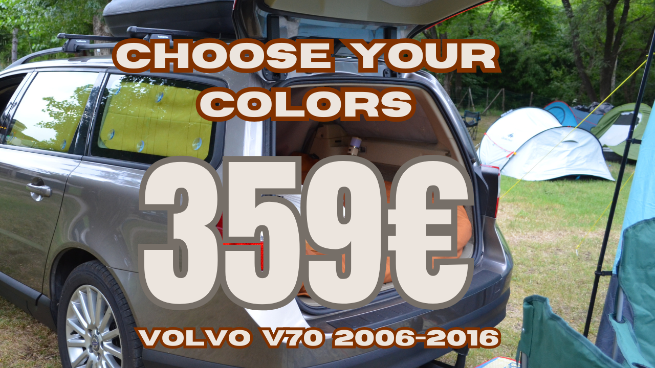 VOLVO V70, XC70 2006 to 2016 BLIND CURTAINS. Set of 6 CURTAINS. VOLVO MINI CAMPER