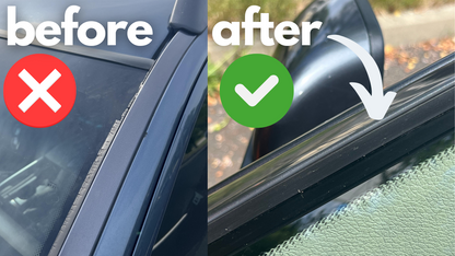 VOLVO V70 XC70 S60 WINDSHIELD TRIM MOULDING REPAIR KIT. SEALS AND CLIPS INCLUDED