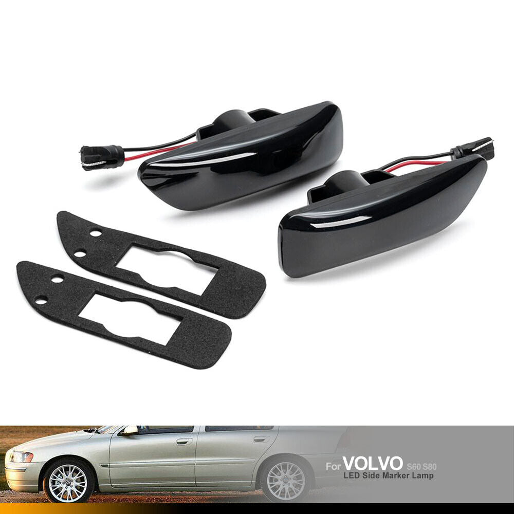 VOLVO S60 V70 XC70 S80 XC90 2000-2006, PAIR OF LED DYNAMIC SIDE MARKERS